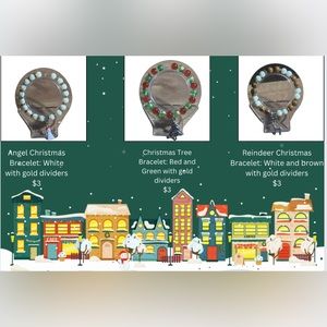 3 Pack Christmas Holiday  Bracelets